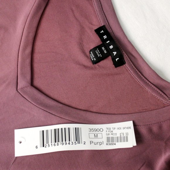 Silky Knit Plum Top - Picture 5 of 5